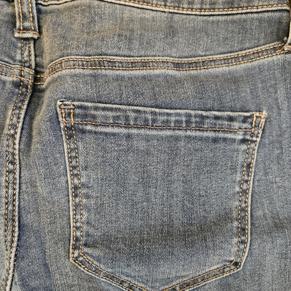 Liverpool Jeans Company Distressed Blue Boyfriend Crop Jeans - Picture 9 of 14